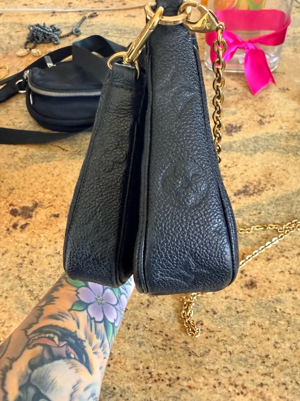 Louis Vuitton Multi Pochette Accessoires – Black Monogram Empreinte | M80399
